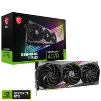 MSI GeForce RTX 4070 GAMING TRIO 12G 12GB GDDR6X 192Bit DX12 DLSS 3 Gaming (Oyuncu) Ekran Kartı