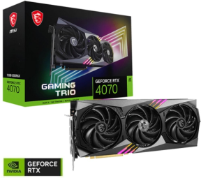 MSI GeForce RTX 4070 GAMING TRIO 12G 12GB GDDR6X 192Bit DX12 DLSS 3 Gaming (Oyuncu) Ekran Kartı