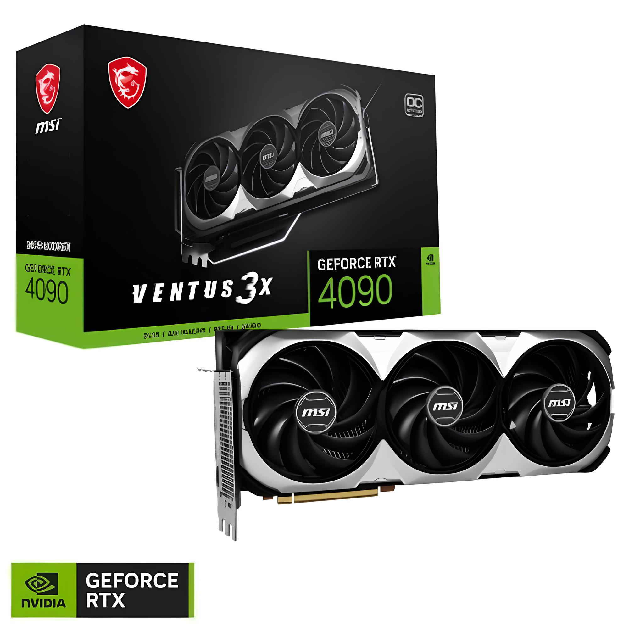 MSI GeForce RTX 4090 VENTUS 3X 24G OC 24GB GDDR6X 384Bit DX12 DLSS 3 Gaming (Oyuncu) Ekran Kartı