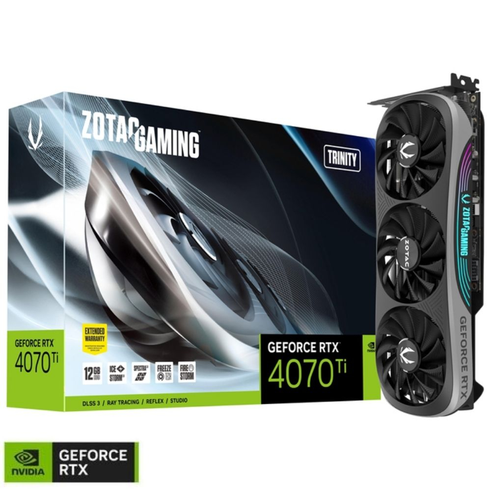 Zotac Gaming GeForce RTX 4070 Ti Trinity ZT-D40710D-10P 12GB GDDR6X 192Bit DX12 DLSS 3 Gaming (Oyuncu) Ekran Kartı