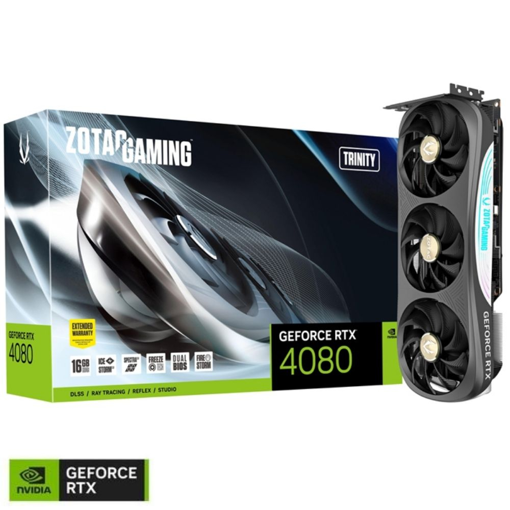 Zotac Gaming GeForce RTX 4080 16GB Trinity ZT-D40810D-10P 16GB GDDR6X 256Bit DX12 DLSS 3 Gaming (Oyuncu) Ekran Kartı