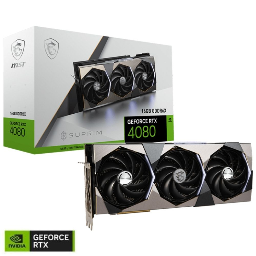 MSI GeForce RTX 4080 16GB SUPRIM 16GB GDDR6X 256Bit DX12 DLSS 3 Gaming (Oyuncu) Ekran Kartı