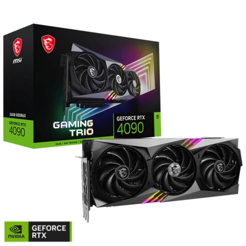 MSI GeForce RTX 4090 GAMING TRIO 24G 24GB GDDR6X 384Bit DX12 DLSS 3 Gaming (Oyuncu) Ekran Kartı