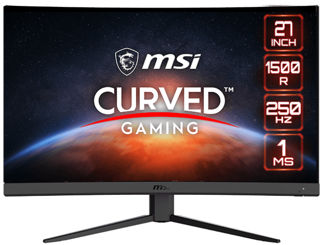 MSI G27C4X 27 1ms 250Hz FreeSync Premium HDR Ready VA 1500R Curved Full HD  Gaming (Oyuncu) Monitör 