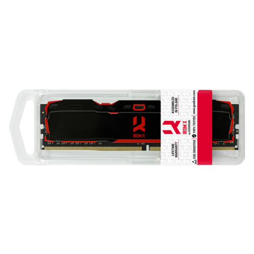 Goodram IRDM X IR-X320064L16SA-8G 8GB (1x8GB) DDR4 3200MHZ CL16 Siyah Gaming (Oyuncu) Ram