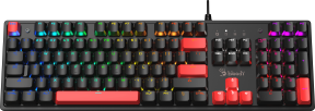 Bloody S510R Q TR RGB Red Switch Mekanik Siyah Gaming (Oyuncu) Klavye