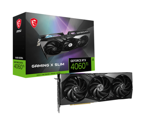 MSI GeForce RTX 4060 Ti GAMING X SLIM 16G GDDR6 128Bit DX12 DLSS 3 Gaming (Oyuncu) Ekran Kartı