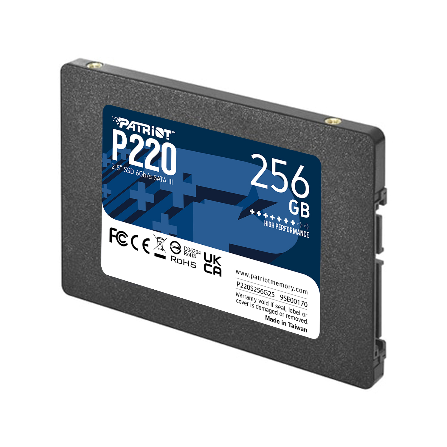 Patriot P220 256GB 550/490MB/s 2.5″ SATA3 SSD Disk (P220S256G25)