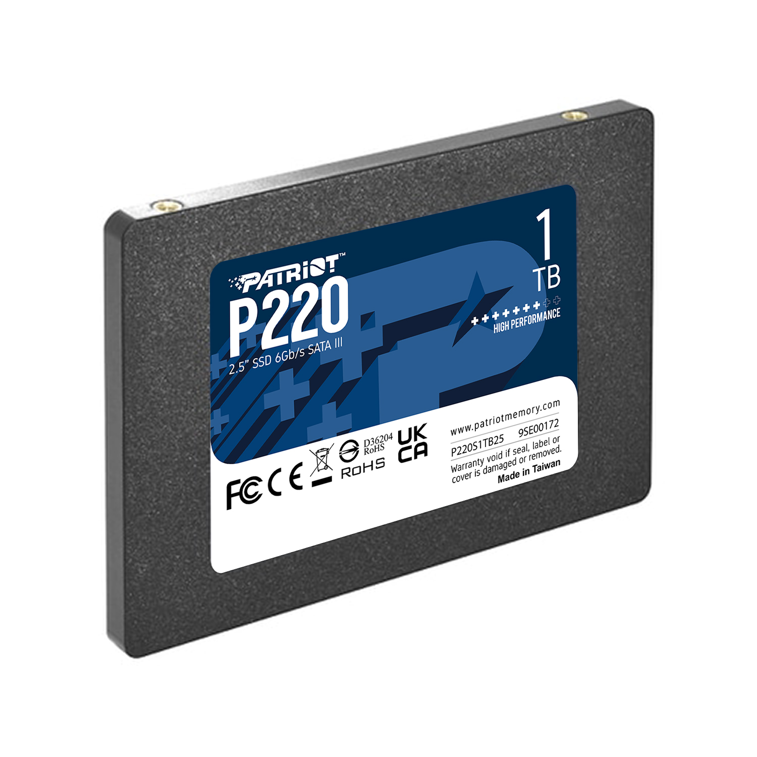 Patriot P220 1TB 550/500MB/s 2.5″ SATA3 SSD Disk (P220S1TB25)
