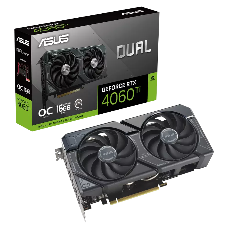 ASUS Dual GeForce RTX 4060 Ti OC DUAL-RTX4060TI-O16G 16GB GDDR6 128Bit DX12 DLSS 3 Gaming (Oyuncu) Ekran Kartı
