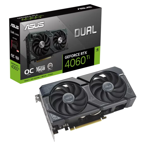 ASUS Dual GeForce RTX 4060 Ti OC DUAL-RTX4060TI-O16G 16GB GDDR6 128Bit DX12 DLSS 3 Gaming (Oyuncu) Ekran Kartı