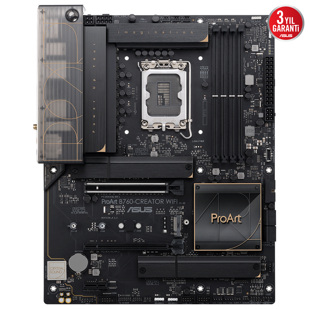 ASUS ProArt B760-CREATOR WIFI Intel B760 LGA1700 Soket DDR5 7200(OC)MHz ATX Anakart