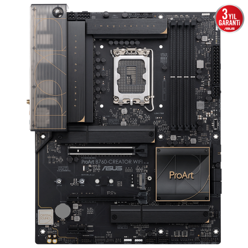 ASUS ProArt B760-CREATOR WIFI Intel B760 LGA1700 Soket DDR5 7200(OC)MHz ATX Anakart