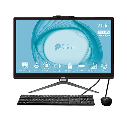 MSI PRO AP222T 13M-071TR i5-13400 8GB DDR4 256GB SSD 21.5″ Dokunmatik Ekran Full HD Windows 11 All In One PC