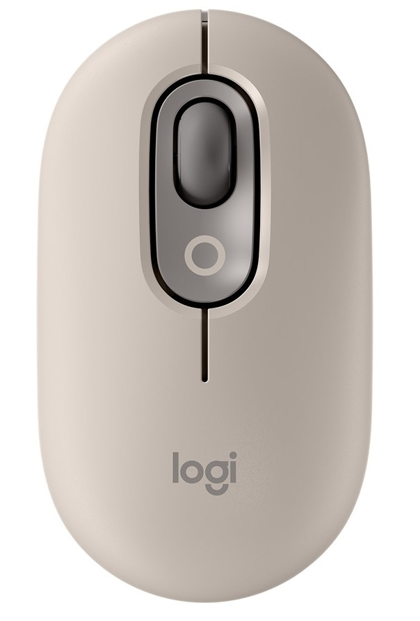 Logitech POP Mouse Mist Emoji Tuşlu Sessiz Kablosuz Bej Mouse - 910-006651