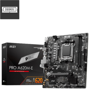 MSI Pro A620M-E AMD A620 AM5 Soket DDR5 6000(OC)MHz mATX Anakart