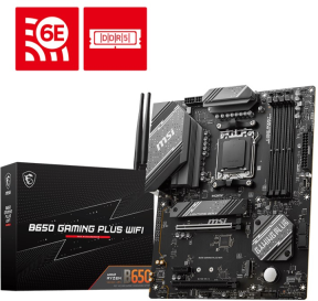 MSI B650 GAMING PLUS WIFI AMD B650 AM5 Soket DDR5 6000(OC)MHz ATX Gaming (Oyuncu) Anakart