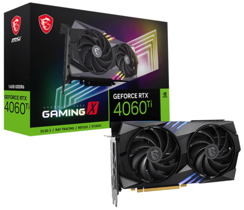 MSI GeForce RTX 4060 Ti GAMING X 16G GDDR6 128Bit DX12 Ultimate DLSS 3 Gaming (Oyuncu) Ekran Kartı