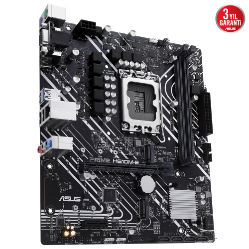 Asus Prime H610M-E-CSM Intel H610 1700 Soket DDR5 5600Mhz mATX Anakart