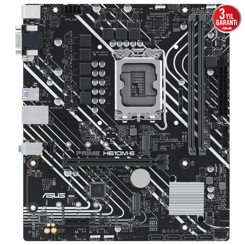 ASUS Prime H610M-E-CSM Intel H610 1700 Soket DDR5 5600Mhz mATX Anakart