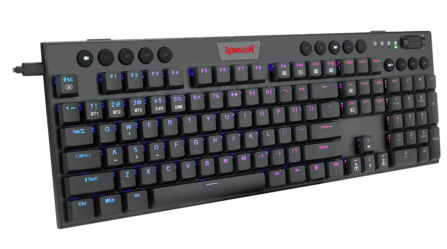 Redragon Horus K618 Wireless RGB Kablosuz Gaming (Oyuncu) Klavye
