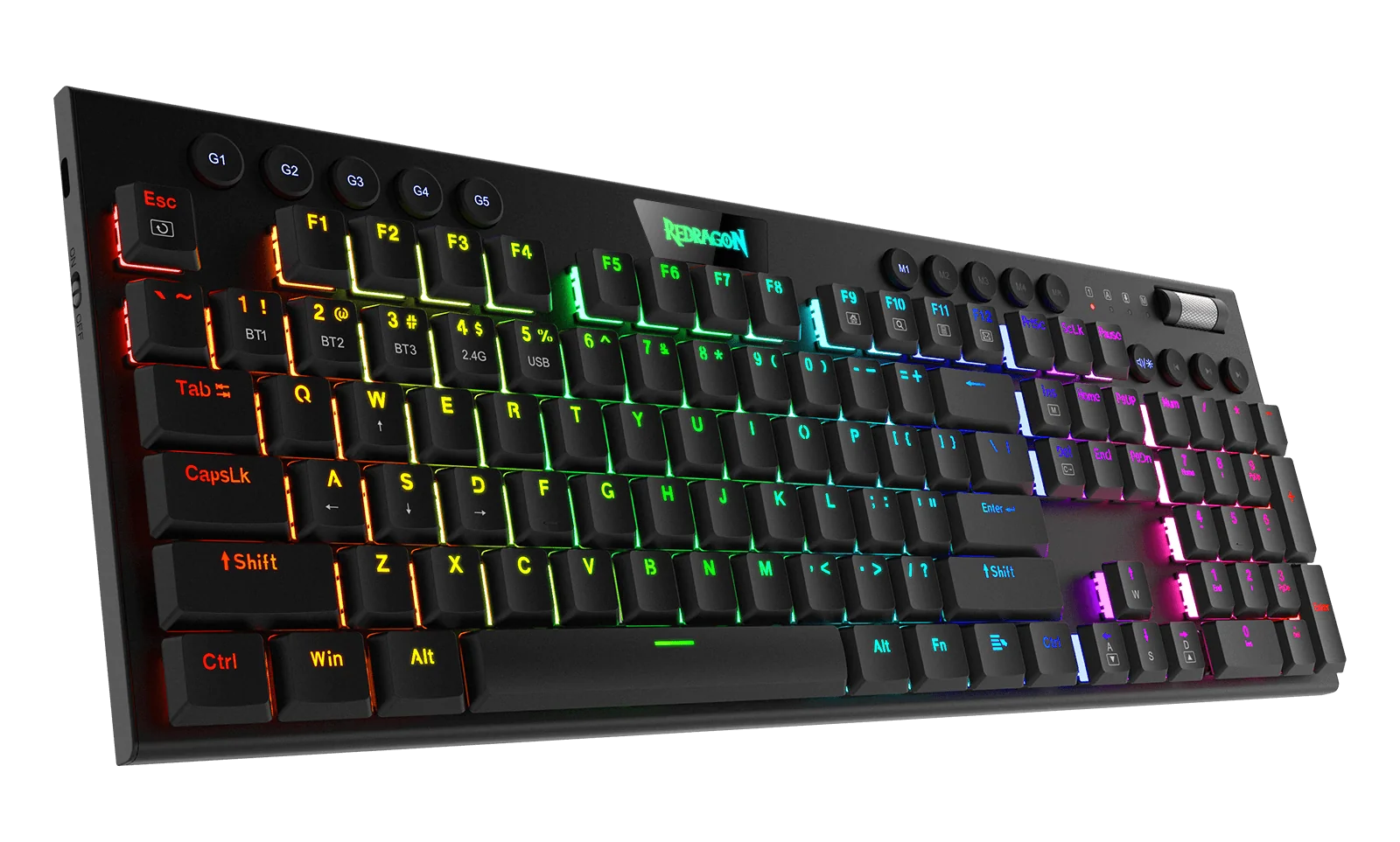 Redragon Horus K618 Wireless RGB Kablosuz Gaming (Oyuncu) Klavye