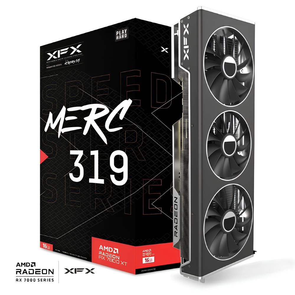 XFX Speedster MERC 319 AMD Radeon RX 7800 XT RX-78TMERCB9 Black 16GB GDDR6 256Bit DX12 Gaming (Oyuncu) Ekran Kartı