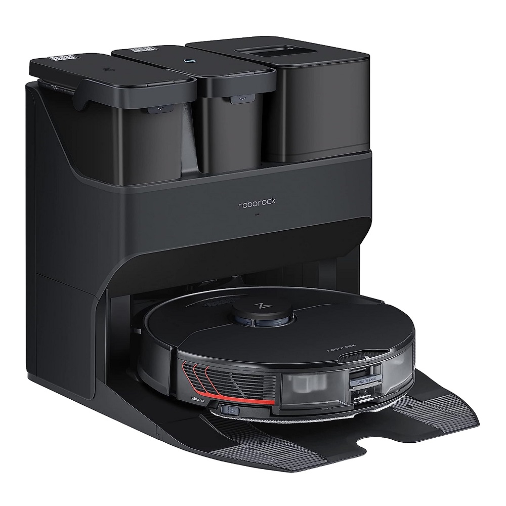 Roborock S7 MaxV Ultra Çöp İstasyonlu Vacuum Mop Akıllı Robot Süpürge Siyah