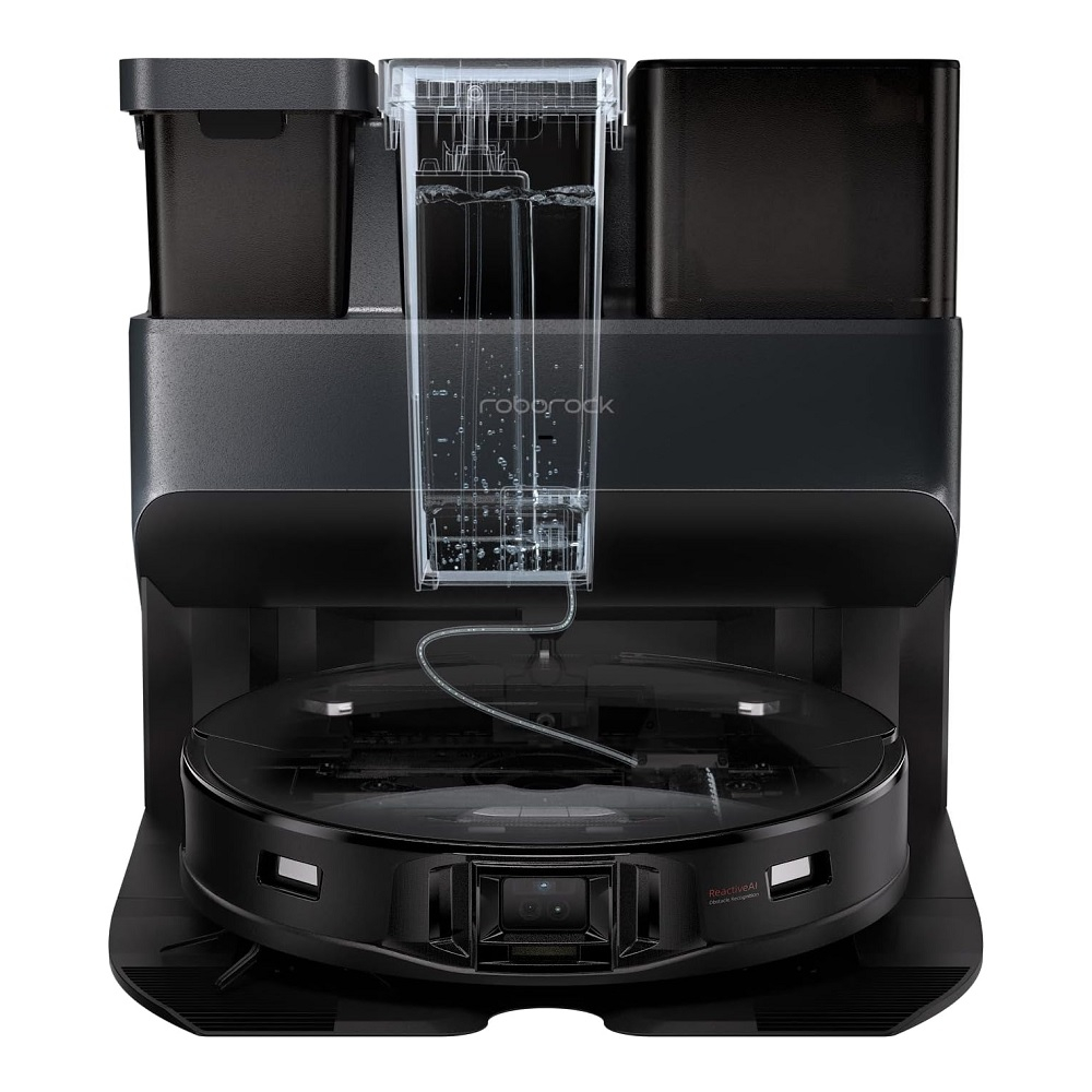 Roborock S7 MaxV Ultra Çöp İstasyonlu Vacuum Mop Akıllı Robot Süpürge Siyah