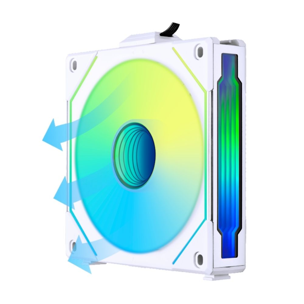 LIAN LI UNI FAN SL-INFINITY REVERSE 120mm RGB Beyaz Kasa Fanı
