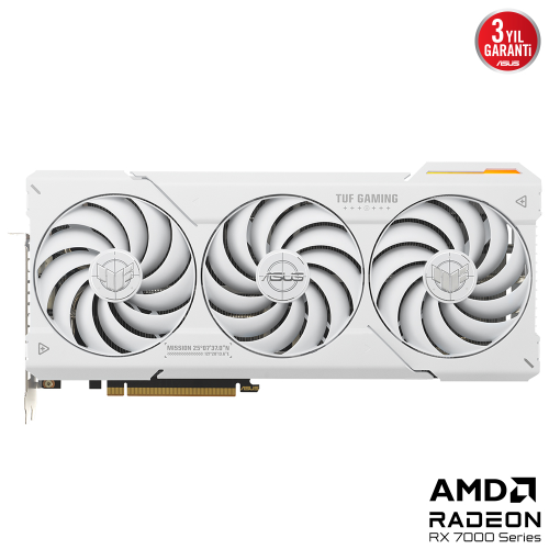 ASUS TUF Gaming Radeon RX 7800 XT White OC TUF-RX7800XT-O16G-WHITE-GAMING 16GB GDDR6  256Bit DX12 Gaming (Oyuncu) Ekran Kartı
