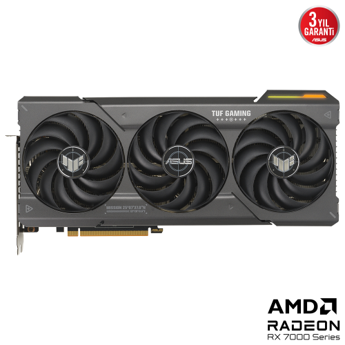 ASUS TUF Gaming Radeon RX 7800 XT OC TUF-RX7800XT-O16G-GAMING 16GB GDDR6 256Bit DX12 Gaming (Oyuncu) Ekran Kartı