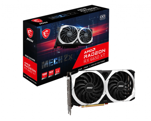 MSI Radeon RX 6650 XT MECH 2X 8G OC 8GB GDDR6 128Bit DX12 Gaming (Oyuncu) Ekran Kartı
