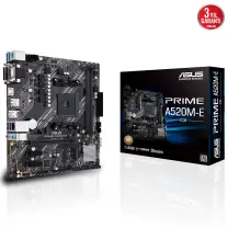 ASUS Prime A520M-E CSM AMD Soket AM4 DDR4 4400MHz mATX Gaming (Oyuncu) Anakart 