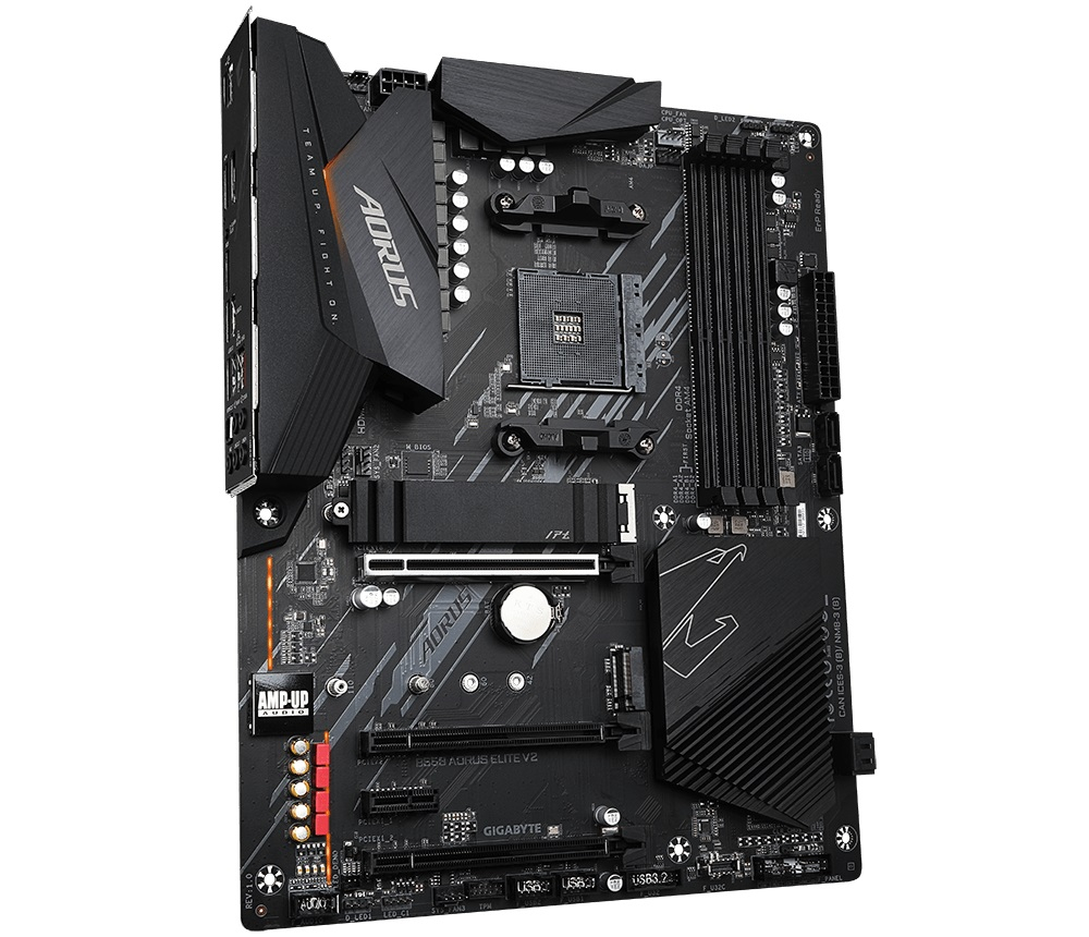 Gigabyte Aorus B550 Elite V2 AMD Soket AM4 DDR4 4733(OC)Mhz ATX Gaming (Oyuncu) Anakart