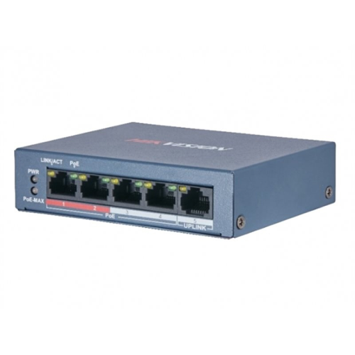 Hikvision DS-3E0105P-E/M(B) 5 Port POE Yönetilemez Switch