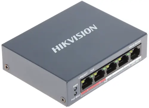 Hikvision DS-3E0105P-E/M(B) 5 Port POE Yönetilemez Switch