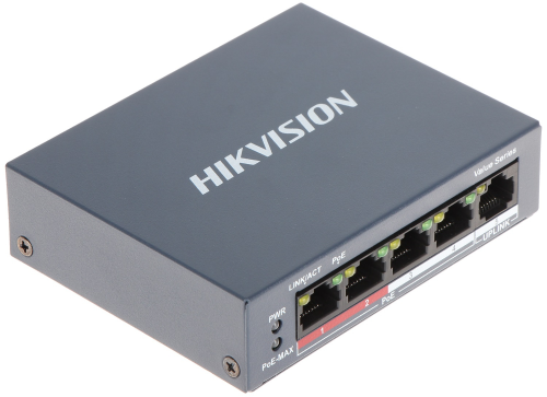 Hikvision DS-3E0105P-E/M(B) 5 Port POE Yönetilemez Switch