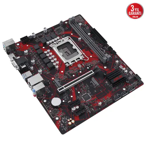 Asus EX-B760M-V5 D4-CSM Intel B760 Soket 1700 DDR4 5333(OC)MHz mATX Gaming (Oyuncu) Anakart