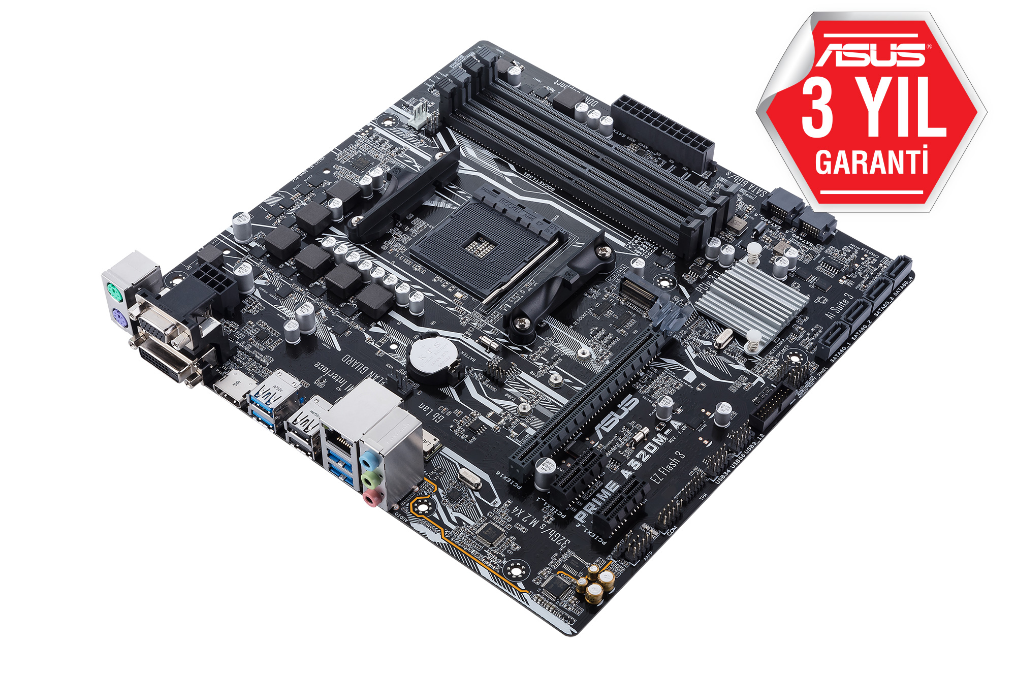ASUS Prime A320M-A AMD A320 Soket AM4 DDR4 3200(OC)MHz mATX Anakart