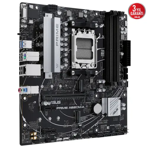 Asus PRIME A620M-A-CSM AMD A620 Soket AM5 DDR5 6400(OC)MHz mATX Anakart