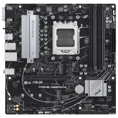 ASUS PRIME A620M-A-CSM AMD A620 Soket AM5 DDR5 6400(OC)MHz mATX Anakart