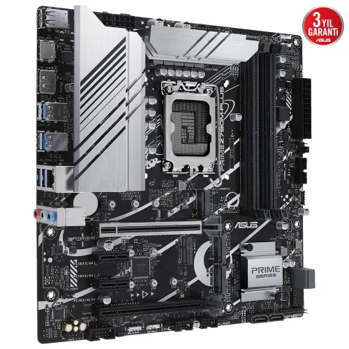 Asus Prime Z790M-Plus Intel Z790 Soket 1700 DDR5 7200(OC)MHz mATX Gaming (Oyuncu) Anakart