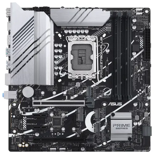 ASUS Prime Z790M-Plus Intel Z790 Soket 1700 DDR5 7200(OC)MHz mATX Gaming (Oyuncu) Anakart