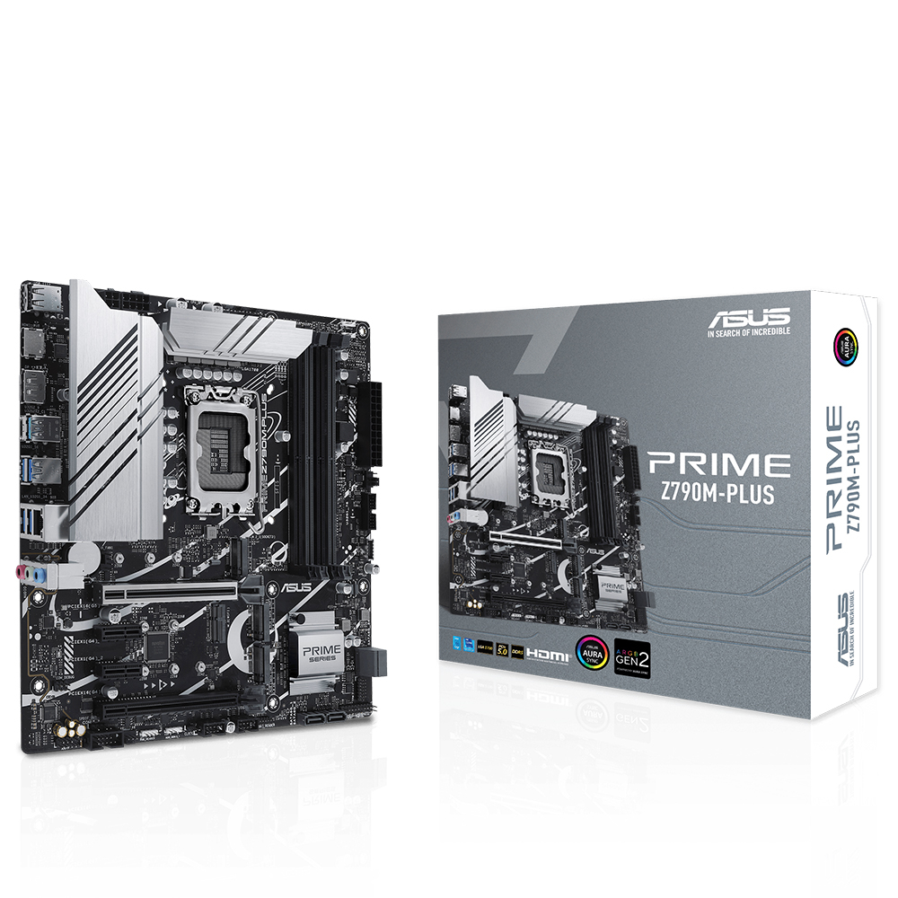 ASUS Prime Z790M-Plus Intel Z790 Soket 1700 DDR5 7200(OC)MHz mATX Gaming (Oyuncu) Anakart