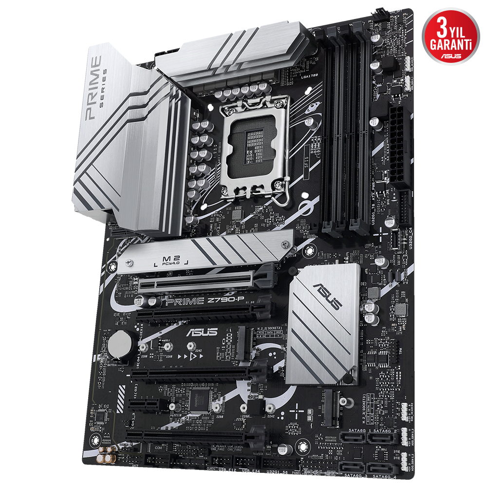 ASUS Prime Z790-P-CSM Intel Z790 Soket 1700 DDR5 7200(OC)MHz ATX Gaming (Oyuncu) Anakart
