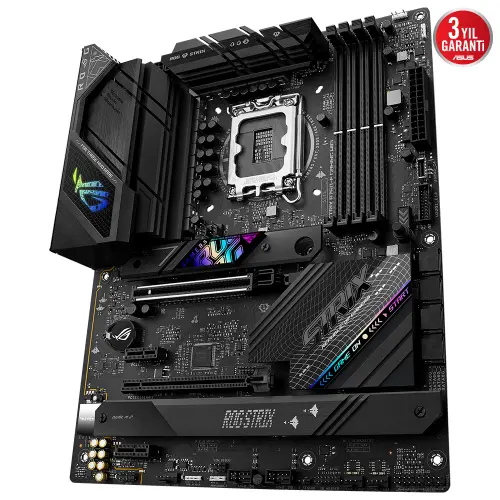 Asus ROG STRIX B760-F GAMING WIFI Intel B760 Soket 1700 DDR5 7800(OC)MHz ATX Gaming (Oyuncu) Anakart