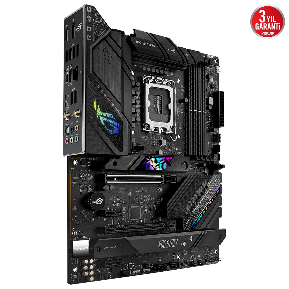 ASUS ROG STRIX B760-F GAMING WIFI Intel B760 Soket 1700 DDR5 7800(OC)MHz ATX Gaming (Oyuncu) Anakart