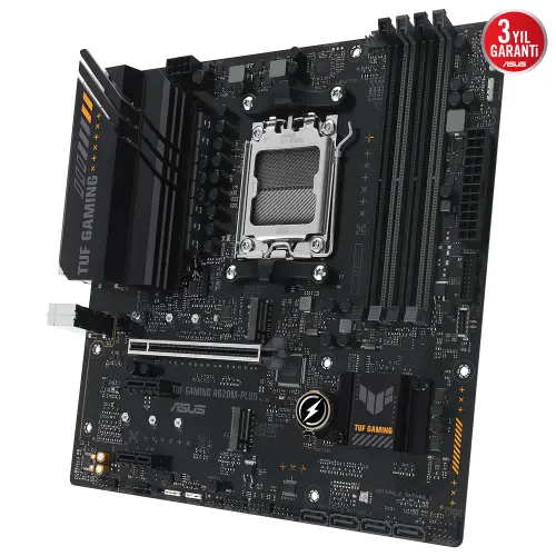 Asus TUF Gaming A620M-PLUS AMD A620 Soket AM5 DDR5 6400(OC)MHz mATX Anakart