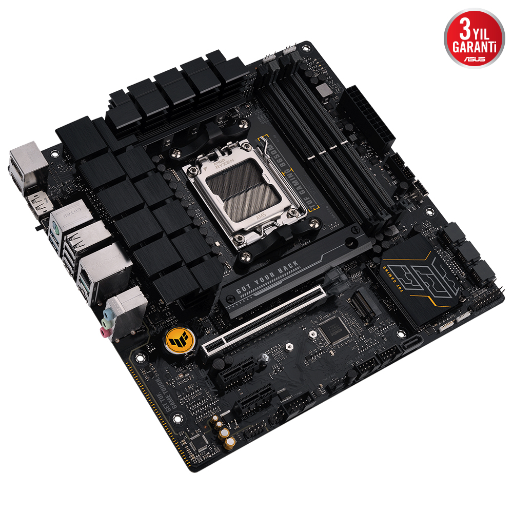 ASUS Tuf Gaming B650M-E AMD B650 AM5 Soket DDR5 6400 Micro ATX Anakart